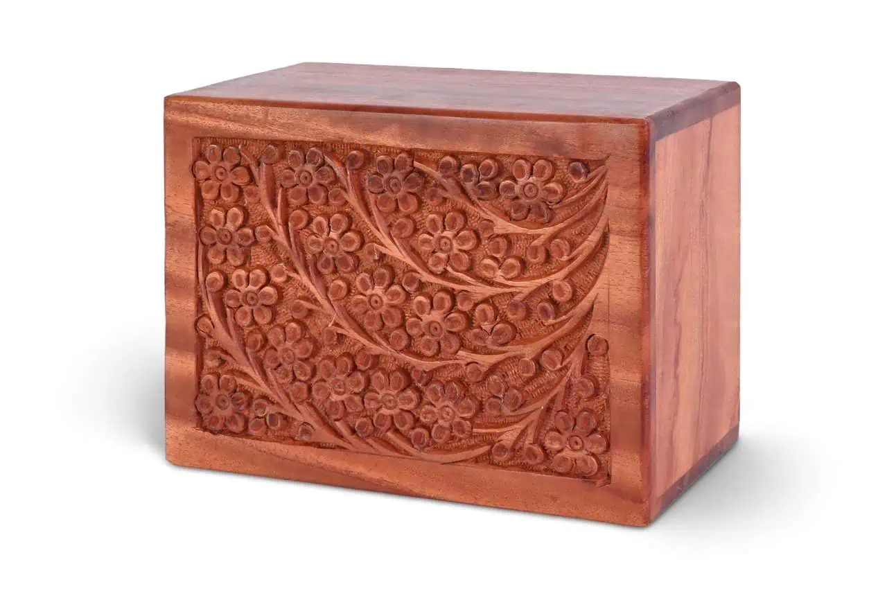 Cherry wood Urn